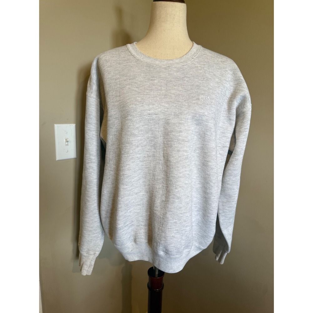 Vintage USA Olympic Sweatshirt Crewneck‎ Grey Heather USA OLYMPICS Apparel